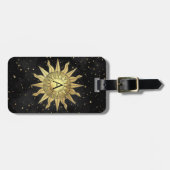 Hemelse Gouden Zon Bagagelabel (Voorkant horizontaal)