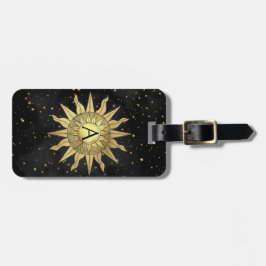 Hemelse Gouden Zon Bagagelabel