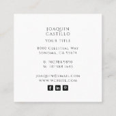 Hemelse Gouden Zon Maan Astroloog Vierkante Visitekaartje (Achterkant)