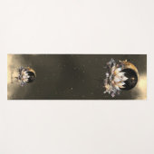 Hemelse Gouden Zon, Maan Lotus Nachtlucht Yogamat (Voorkant (horizontaal))