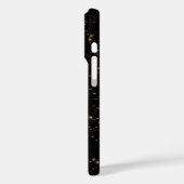 Hemelse Gouden Zwarte Zon Maan Sterren gepersonali Case-Mate iPhone Case (Achterkant / Links)