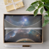 "Hemelse Gravitas: zwart gat ruimte-tijd embleem" Tissuepapier (Geschenk)