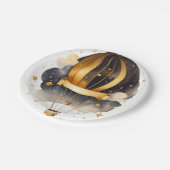 Hemelse grillen: hemelse ballon Baby shower Papieren Bordje (Gekanteld)