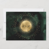 hemelse groene gouden sterren Weddenschap Kaart (Achterkant)