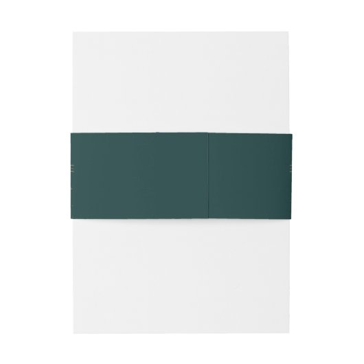 Hemelse Groene Gouden Zon Maan Sterren Wedding Uitnodigingen Wikkel (Achterkant Voorbeeld)