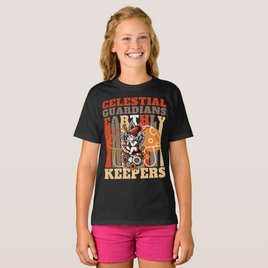 Hemelse Guadiërs, Aardse Keepers Schattige Cherubi T-shirt (Voorkant volledig)