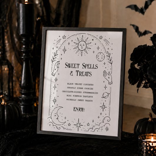 Hemelse Halloween Bruiloftsontbijt Dessert  Poster