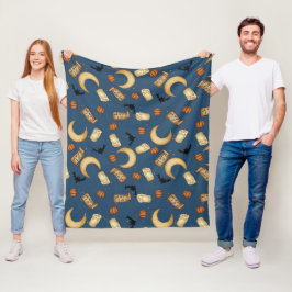 Hemelse Halloween Hekserige Maan Vliesdeken Fleece Deken