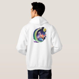 Hemelse Halve Maan: Maan Godin & Ruimte Kameel Hoodie