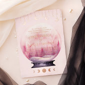 Hemelse Halve Maan Sterren Huwelijk Folie Uitnodiging