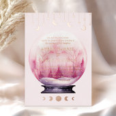 Hemelse Halve Maan Sterren Huwelijk Folie Uitnodiging