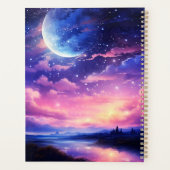 Hemelse Halvemaan Fantasie Nachtlandschap Kunstwer Planner (Achterkant)