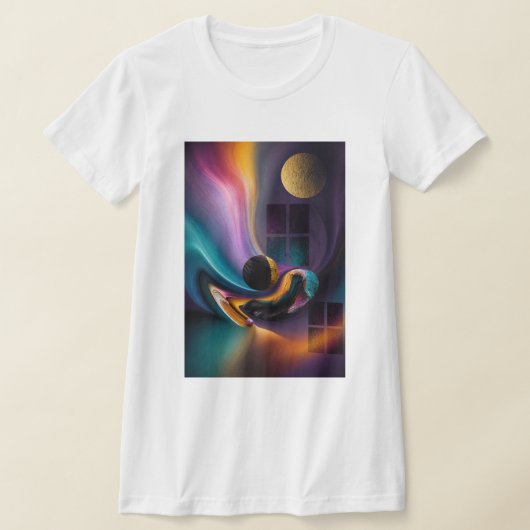 Hemelse Harmonie | Abstracte Droomwereld T-shirt (Laagn)