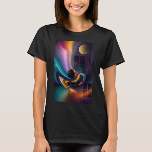 Hemelse Harmonie | Abstracte Droomwereld T-shirt (Voorkant)