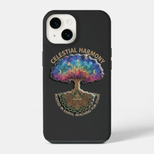 Hemelse Harmonie Boom Cosmische Meditatie Mandal iPhone 14 Hoesje