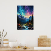 Hemelse Harmonie, een adembenemende sterrenhemel Poster (Keuken)