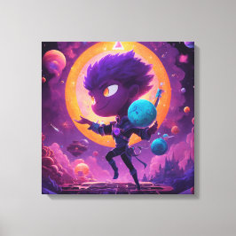 Hemelse Harmonie: Esthetische Space Vision Art Canvas Afdruk