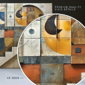 Hemelse Harmonie Geometrisch Mozaïek Tegeltje