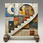 Hemelse Harmonie Geometrisch Mozaïek Tegeltje