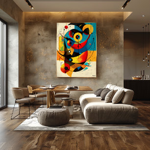 Hemelse Harmonie – Geometrische Stroom uit het Mid Poster