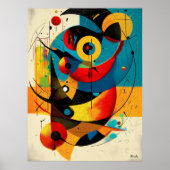 Hemelse Harmonie – Geometrische Stroom uit het Mid Poster (Voorkant)