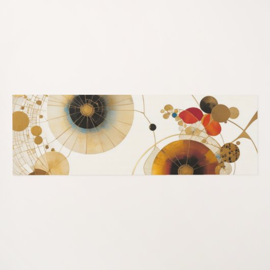 Hemelse Harmonie in Cirkels Yogamat (Achterkant (horizontaal))