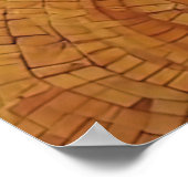 Hemelse Harmonie Mozaïek Zon Maan Sterren Poster (Hoek)