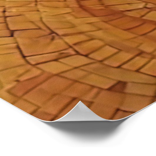 Hemelse Harmonie Mozaïek Zon Maan Sterren Poster (Hoek)