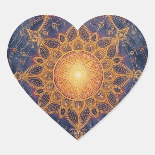 Hemelse Harmonie – Portaal van het Heilige Licht Hart Sticker (Voorkant)