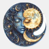 Hemelse Harmonie Ronde Sticker (Voorkant)