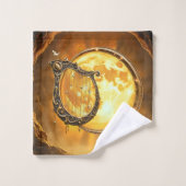 Hemelse Harp van de Gouden Maan Bad Handdoek (Wasdoekje)