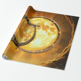 Hemelse Harp van de Gouden Maan Cadeaupapier