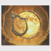 Hemelse Harp van de Gouden Maan Cadeaupapier (Vlak)