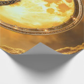 Hemelse Harp van de Gouden Maan Cadeaupapier (Hoek)