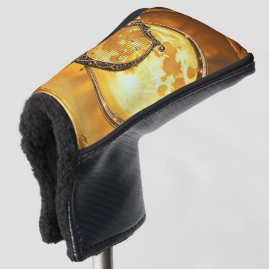 Hemelse Harp van de Gouden Maan Golfheadcover (3/4 voorkant)