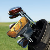 Hemelse Harp van de Gouden Maan Golfheadcover (Insitu)