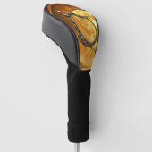 Hemelse Harp van de Gouden Maan Golfheadcover (Schuin)