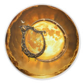 Hemelse Harp van de Gouden Maan. Keramische Knop (Voorkant)