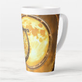 Hemelse Harp van de Gouden Maan Latte Mok (Rechterhoek)
