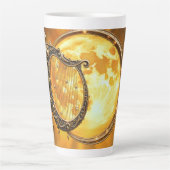 Hemelse Harp van de Gouden Maan Latte Mok (Voorkant)