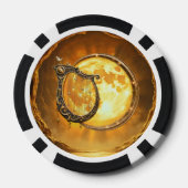 Hemelse Harp van de Gouden Maan Poker Chips (Achterkant)