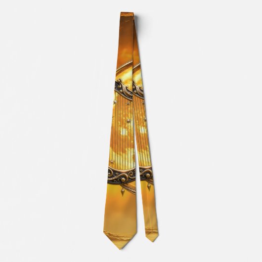 Hemelse Harp van de Gouden Maan Stropdas (Voorkant)