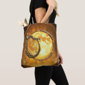 Hemelse Harp van de Gouden Maan Tote Bag (Dichtbij)