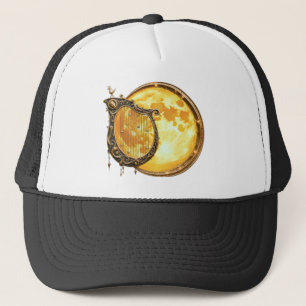 Hemelse Harp van de Gouden Maan Trucker Pet