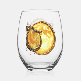 Hemelse Harp van de Gouden Maan Wijnglas Zonder Voet