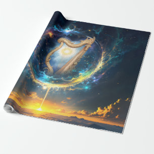 Hemelse Harp van de Maan Gebonden Hemel.  Cadeaupapier
