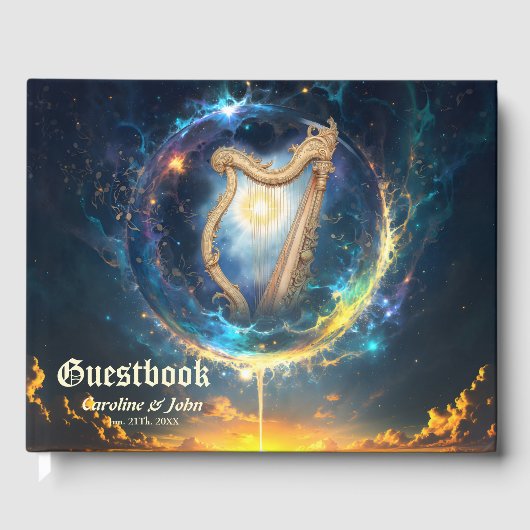Hemelse Harp van de Maan Gebonden Hemel. Gastenboek (Voorkant)