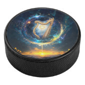 Hemelse Harp van de Maan Gebonden Hemel. Hockey Puck (3/4)