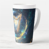 Hemelse Harp van de Maan Gebonden Hemel. Latte Mok (Rechterhoek)