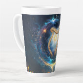 Hemelse Harp van de Maan Gebonden Hemel. Latte Mok (Linkerhoek)